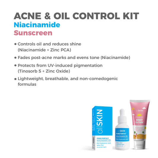 Acne & Oil Control Kit (Niacinamide + Sunscreen)